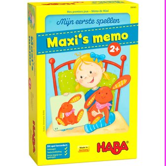 HABA Maxi`s Memo 2+